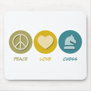 Mousepad Xadrez do amor da paz