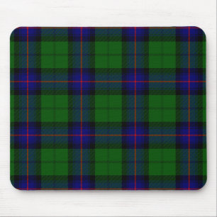 Mousepad Xadrez do verde azul do tartan do clã de Armstron