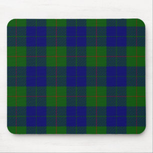 Mousepad Xadrez do verde azul do tartan do clã de Barclay