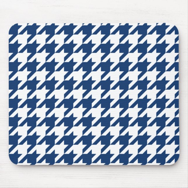 Mousepad Xadrez Elegante Marinho (Frente)
