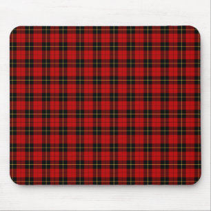 Mousepad Xadrez escocesa vermelha clássica do Tartan de