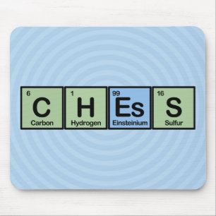 Mousepad Xadrez feita dos elementos