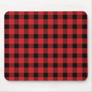 Mousepad Xadrez Lumberjack do País de Buffalo Vermelho