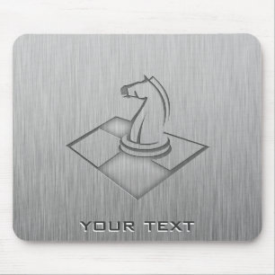 Mousepad Xadrez; Metal-olhar escovado