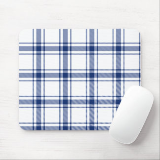 Mousepad Xadrez náutico azul e branco