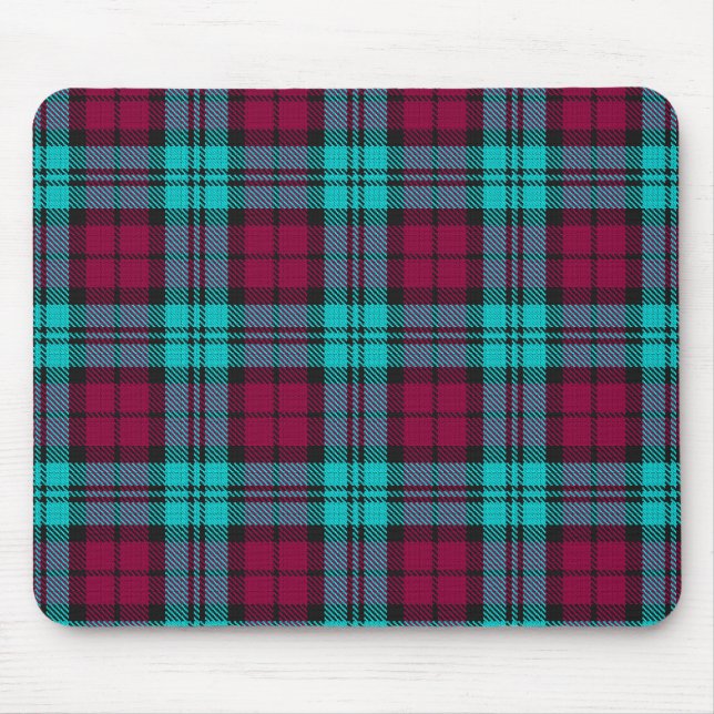 Mousepad Xadrez Red Campbell Tartan Blackwatch (Frente)
