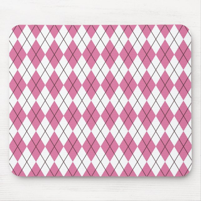Mousepad Xadrez Rosa dos Anos 70 (Frente)