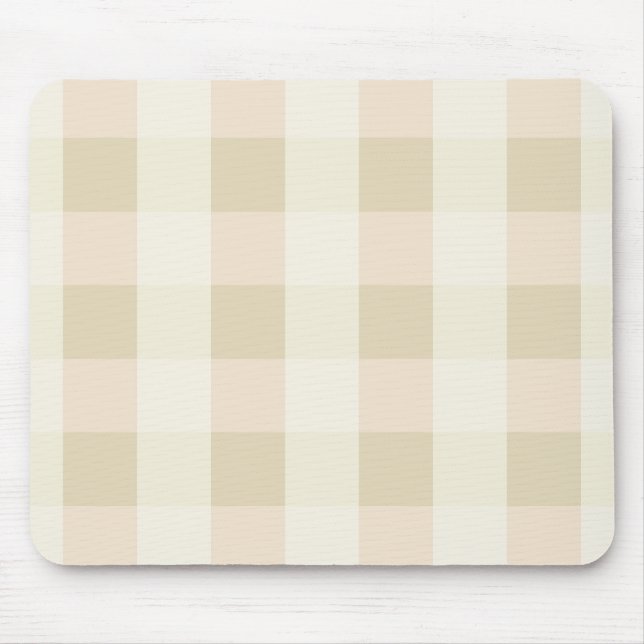 Mousepad Xadrez | Rosa e Creme (Frente)