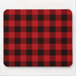 Mousepad Xadrez vermelha e preta do país