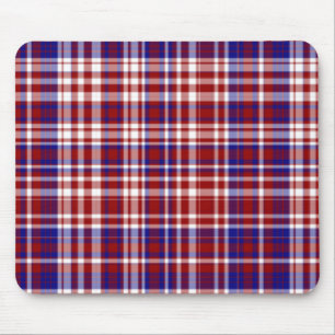 Mousepad Xadrez,Vermelho,Branco,Azul Coll. 01-MOUSEPAD