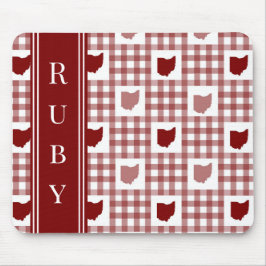 Mousepad Xadrez Vermelho de Ohio