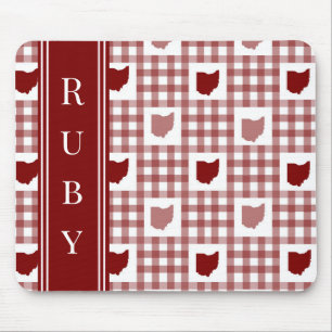 Mousepad Xadrez Vermelho de Ohio