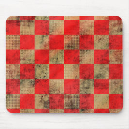 Mousepad Xadrez vintage legal vermelho