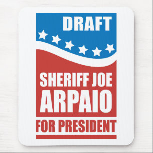 Mousepad Xerife Joe Arpaio do esboço para o presidente