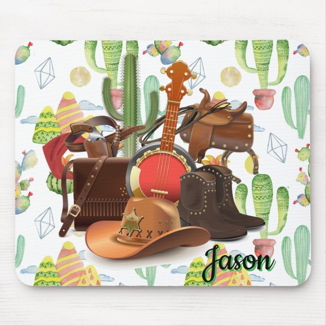 Mousepad Xerife Western Personalizado (Frente)
