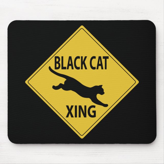 Mousepad Xing de Gato Preto (Frente)