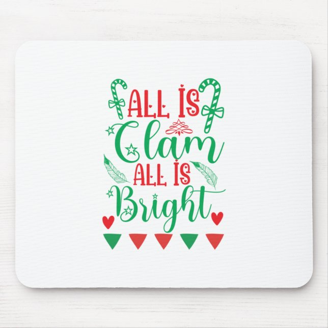 Mousepad Xmas Art All Is Bright (Frente)