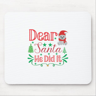 Mousepad Xmas Art Caros Papais noeis Que Ele Fez