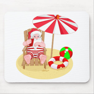 Mousepad xmas Beach santa claus