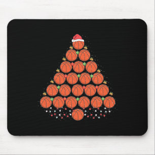 Mousepad Xmas de Terras de Natal de Basquete