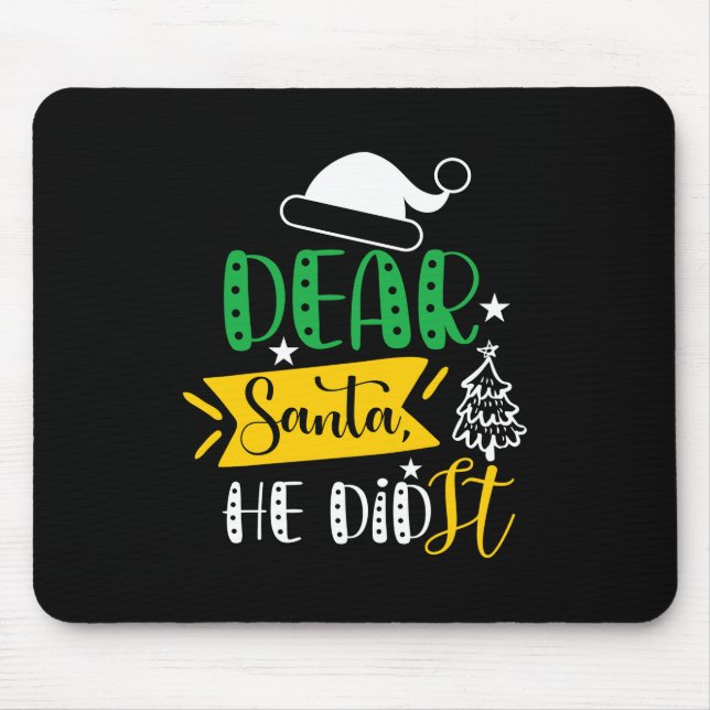 Mousepad Xmas Deu Papais noeis Caros Que Ele Fez (Frente)