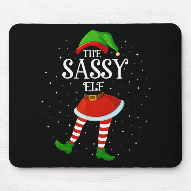 Mousepad Xmas Family Matching Women Girls The Sy Elf Christ (Frente)
