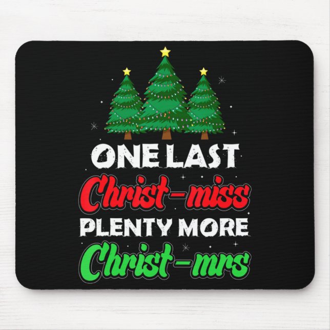 Mousepad Xmas Future Bride Wife New Fiance Funny Engagement (Frente)