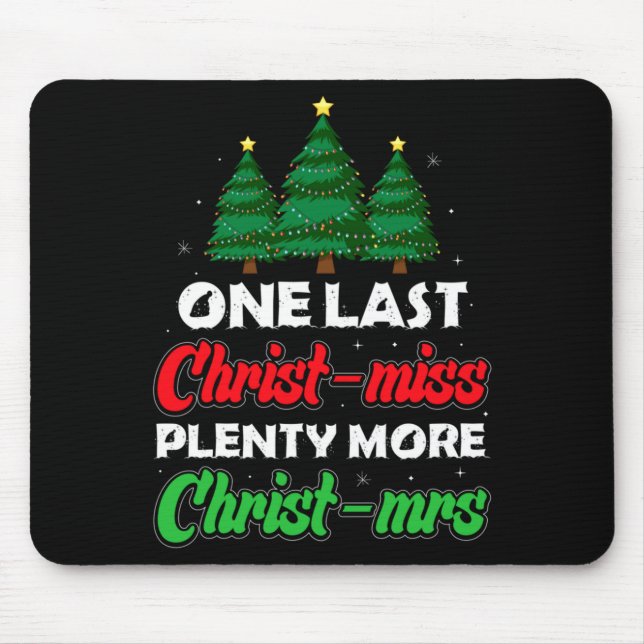 Mousepad Xmas Future Bride Wife New Fiance Funny Engagement (Frente)