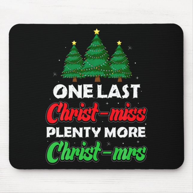 Mousepad Xmas Future Bride Wife New Fiance Funny Engagement (Frente)