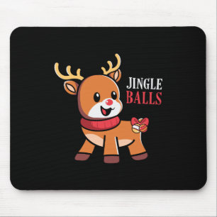 Mousepad Xmas Gift Jingle Balls Reindeer