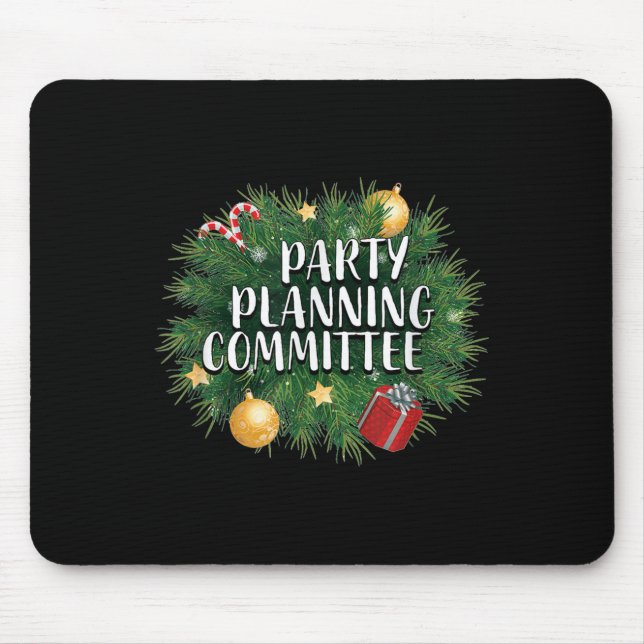 Mousepad Xmas Party Planning Tees &amp; Aparel _ Red Party  (Frente)