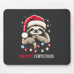 Mousepad Xmas Sloth Papais noeis Festivos