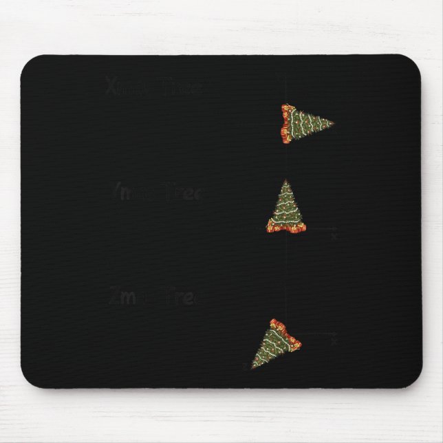 Mousepad Xmas Ymas Zmas Tree Math Nerd Christmas  (Frente)