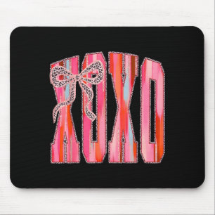 Mousepad Xoxo Arco de Leopardo Divertido Dia dos Namorados