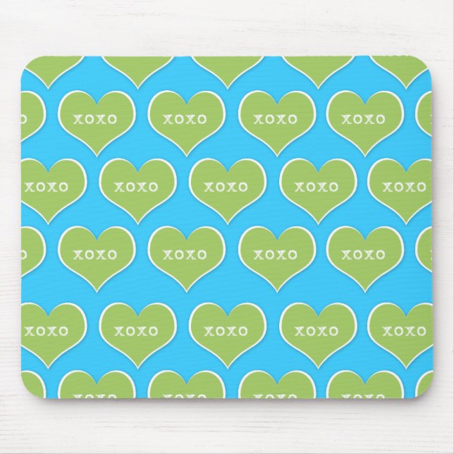 Mousepad XOXO Verde (Frente)