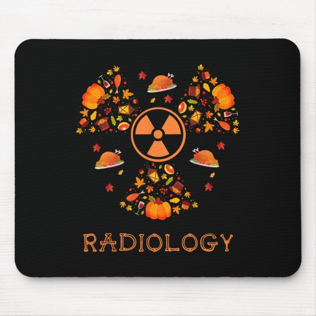 Mousepad xray radiologista de ação de graças xray t (Frente)