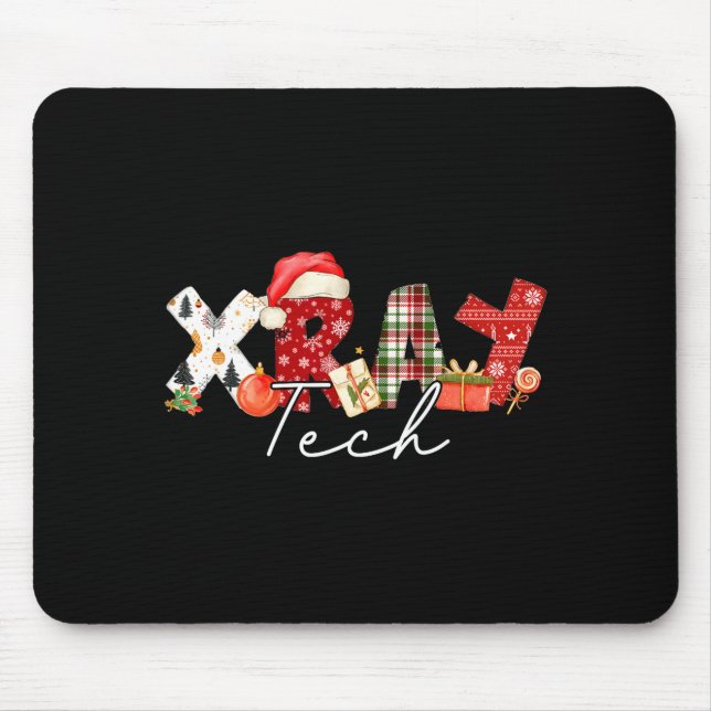 Mousepad Xray Tech Christmas Bow Rad Tech Radiology Gift Me (Frente)