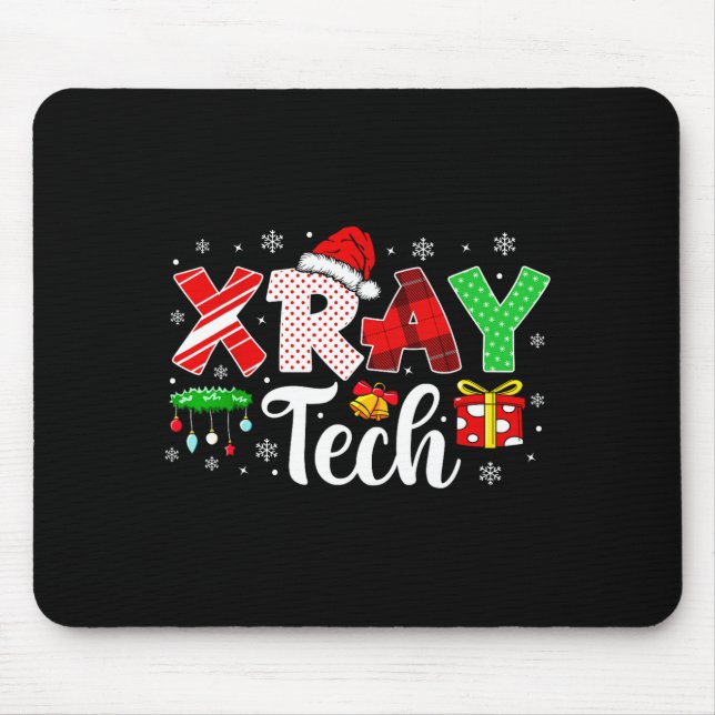 Mousepad Xray Tech Christmas Bow Rad Tech Radiology Men Wom (Frente)