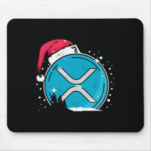 Mousepad Xrp Chapéu De Natal Moonshot Ripple Crypto Merch P