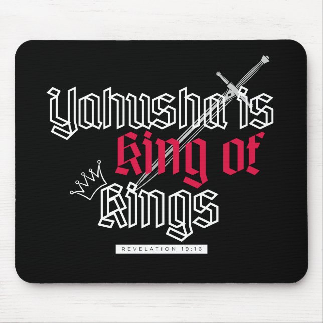 Mousepad Yahusha É O Rei Dos Reis (Frente)