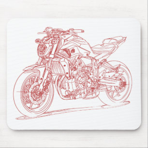 Mousepad Yam FZ07 MT07 2015