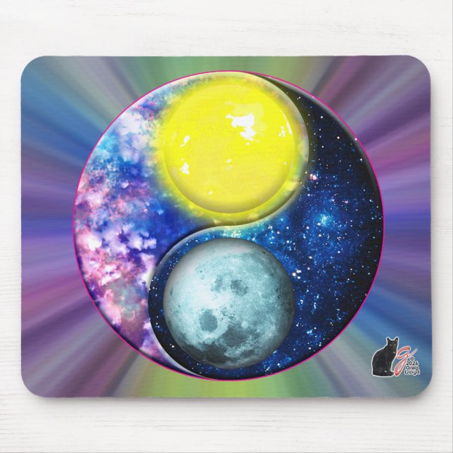 Mousepad Yang-Yin / Sol-Lua (Frente)