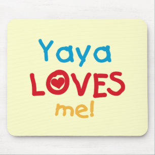 Mousepad Yaya ama-me camisetas e presentes