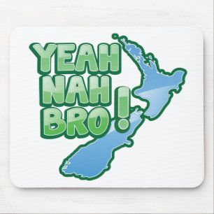 Mousepad Yeah nah design de Auckland do QUIVI de BRO Nova