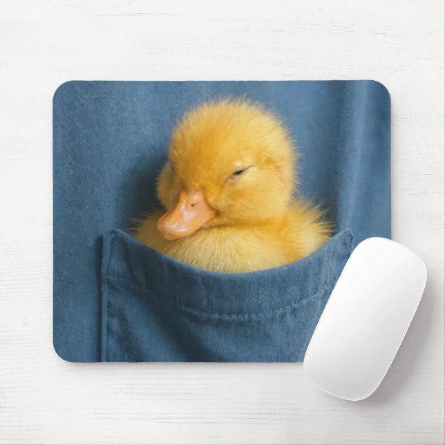 Mousepad Yellow Duckling In a T-shirt Pocket (Com mouse)