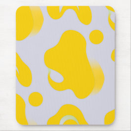 Mousepad Yellow Organic Abstract 