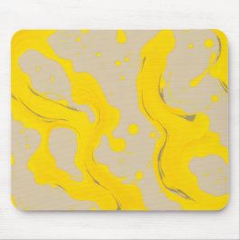 Mousepad Yellow Organic Abstract