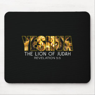 Mousepad Yeshua Leão de Judá Jesus Religioso Cristão Rev