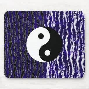 Mousepad Yin Yang Blue Tranquile Zen Energy