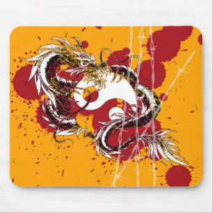 Mousepad yin yang do dragão